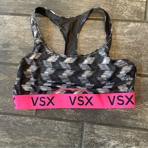 PINK Victoria's Secret Black and Pink Bra Intimates